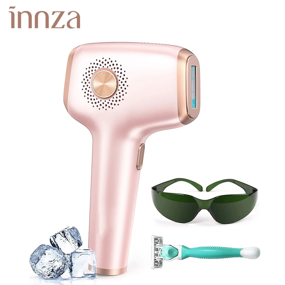 Épilateur IPL INNZA TM016 – Refroidissement Ice Cooling, 999 999 Flashs, Femme