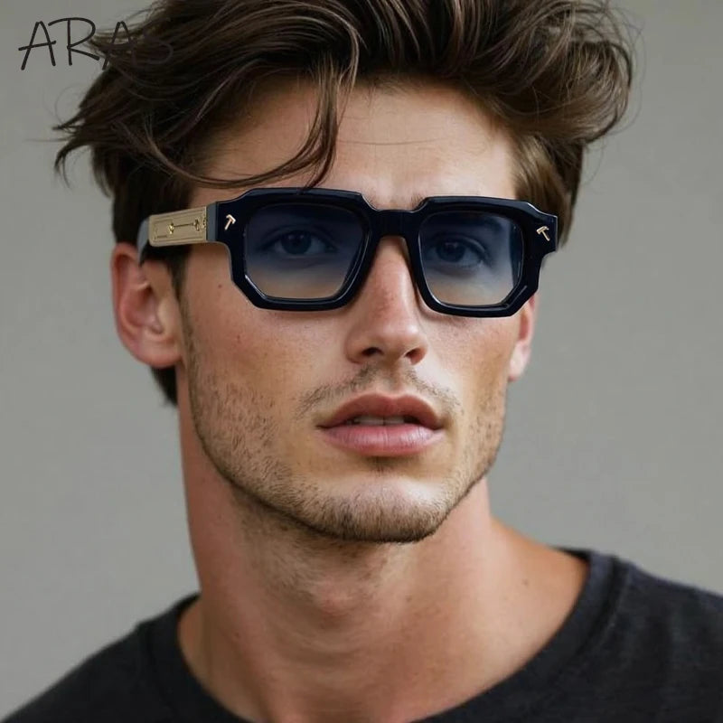 Lunettes de Soleil Carrées Polarisées Homme – Style Vintage Conduite UV400 – CLEVI Paris