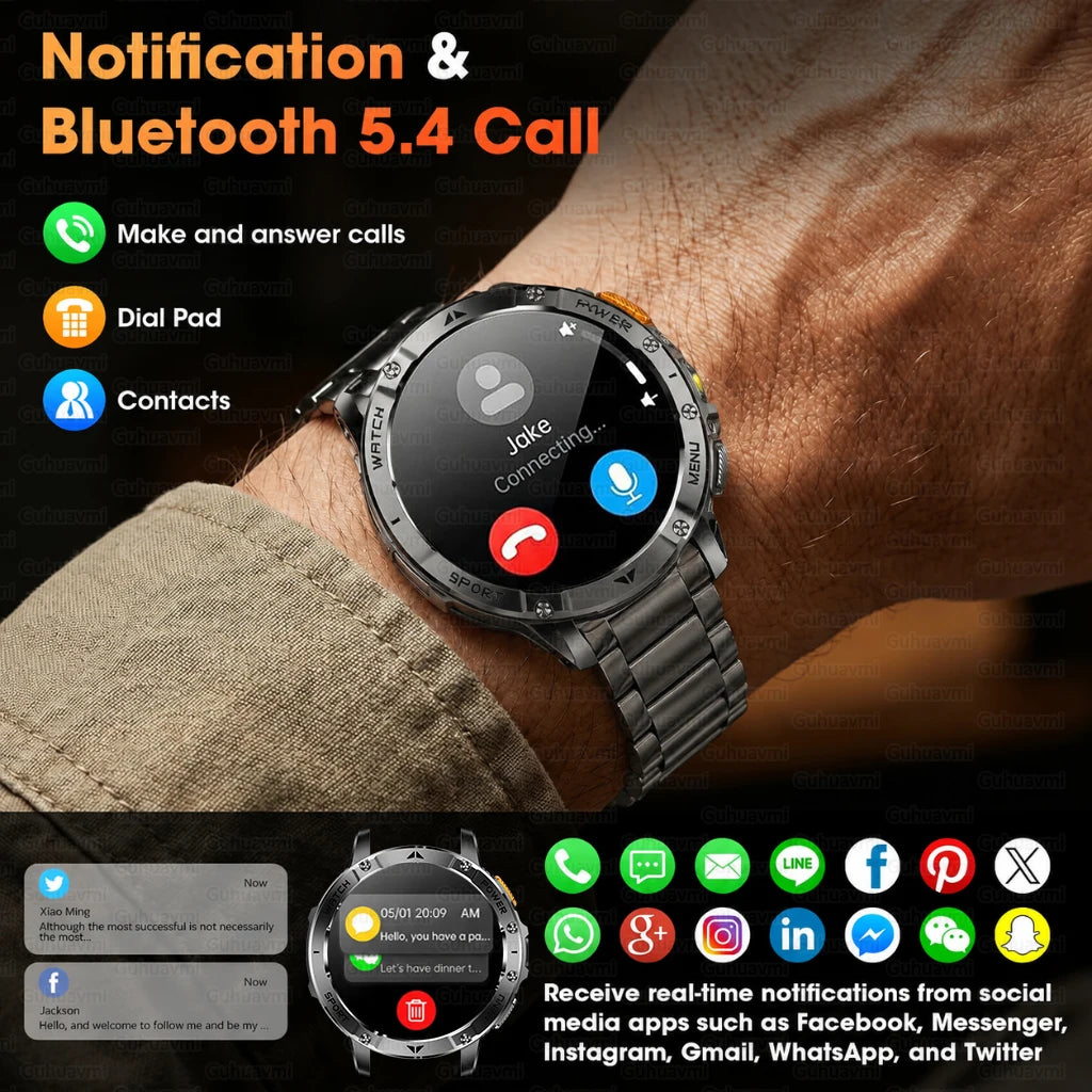 Montre AK112 AMOLED 1,7″ 1400 mAh – CLEVI Paris