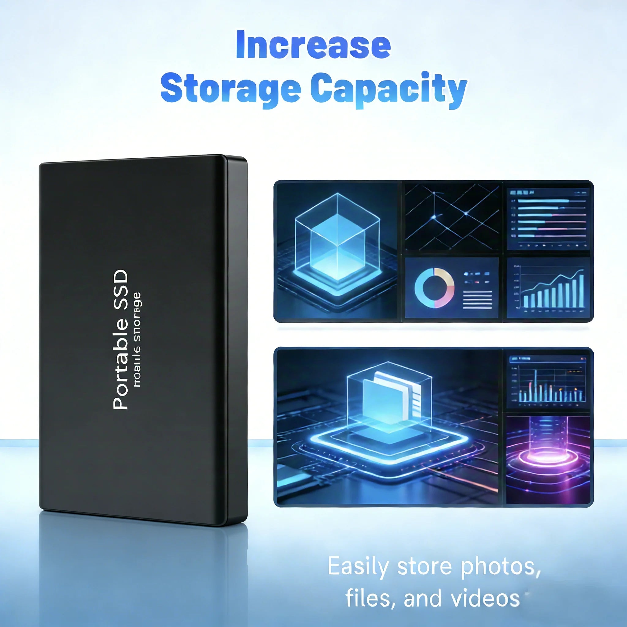 Disque Dur Externe SSD Portable USB 3.1 Type-C – 1 à 512 TB – CLEVI Paris