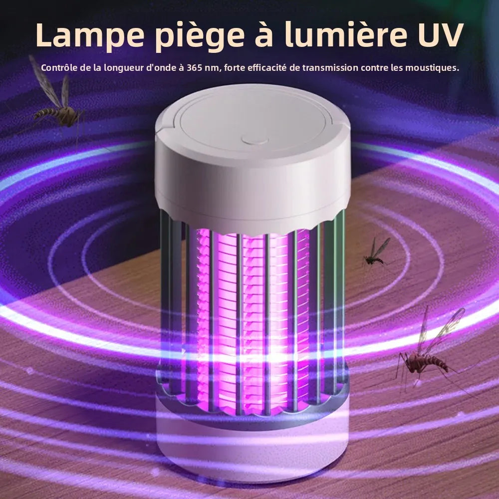 Lampe Anti-Moustiques UV 365-400nm | Rechargeable TYPE-C Veilleuse Silencieuse 35dB Camping – CLEVI Paris