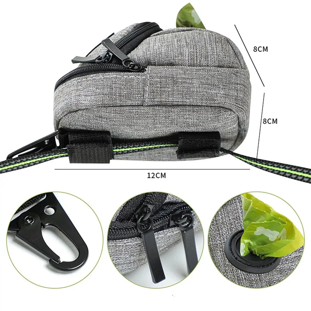 Pochette de Dressage Chien Multifonction — Distributeur de Sacs, Portable, 4 Coloris | CLEVI Paris