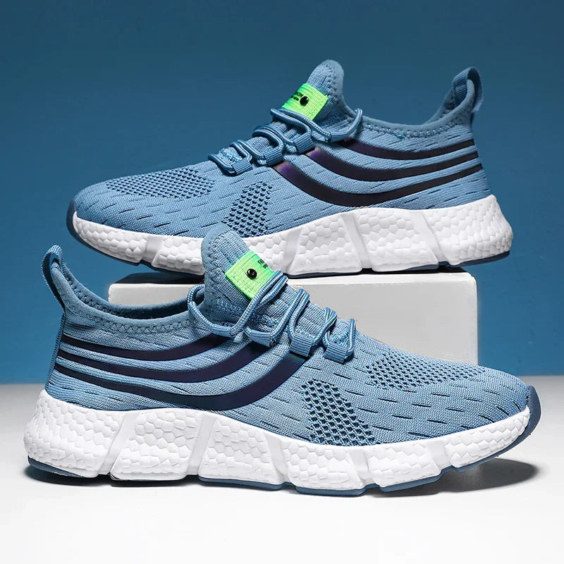 Baskets Unisexe Légères Respirantes – Semelle Antidérapante TPR Running Marche Sport Casual Pointures 36–46 – CLEVI Paris