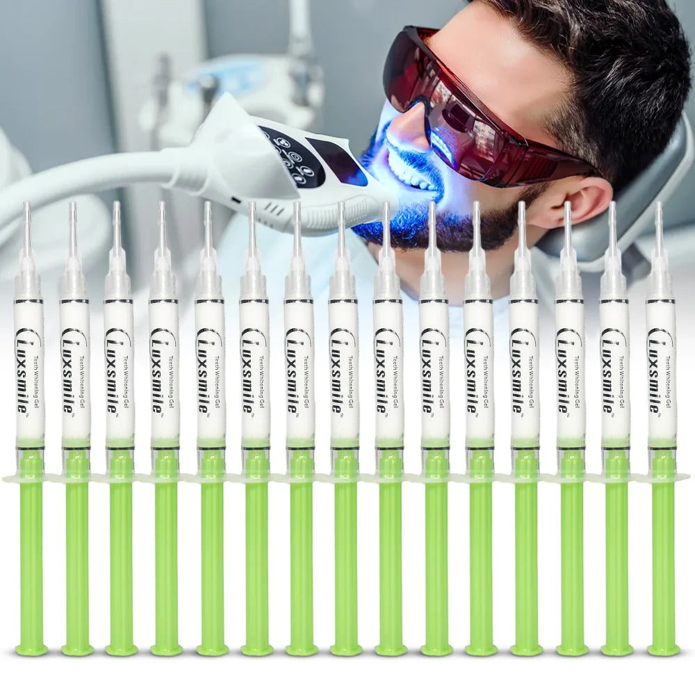 Kit Blanchiment Dentaire PAP Luxsmile | 15 Doses Gel + Lumière LED | Sans Peroxyde, Dents Sensibles – CLEVI Paris