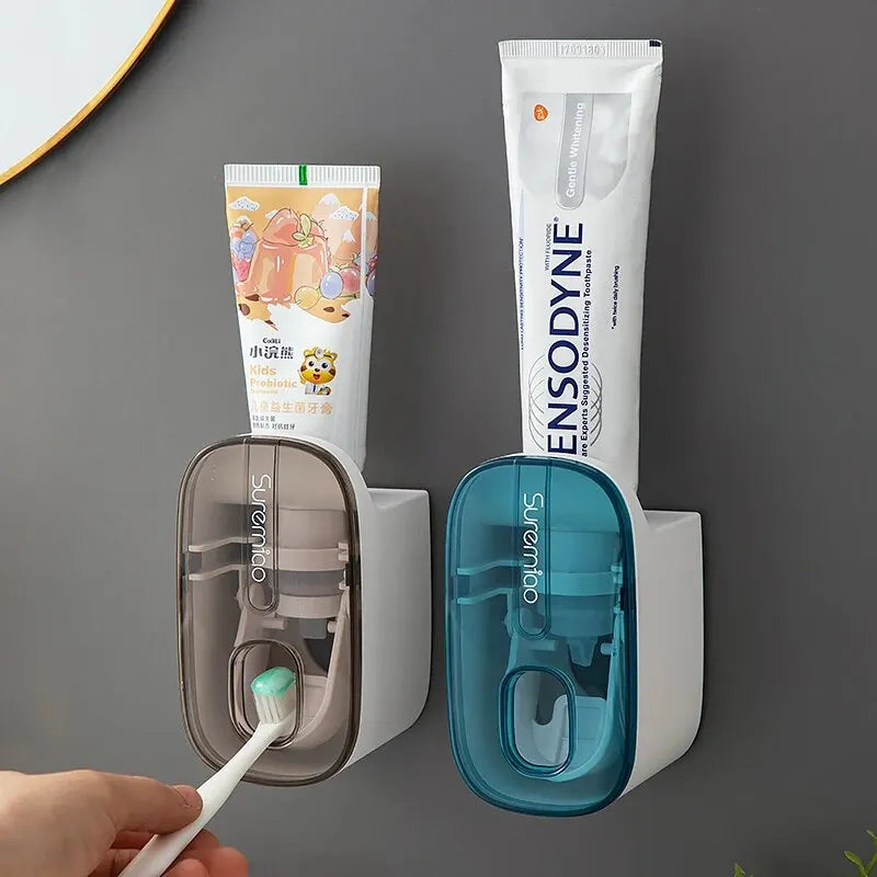 Distributeur Automatique de Dentifrice Mural avec Porte-Brosse — CLEVI Paris