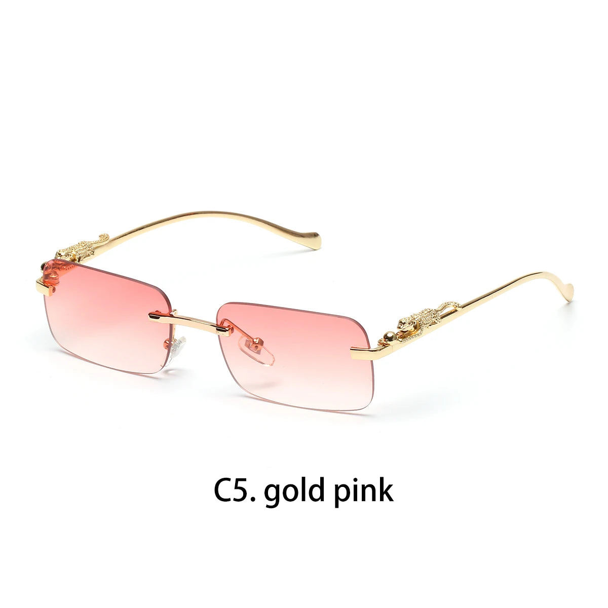 Lunettes de Soleil Sans Monture Carrées Hip Hop – Monture Polycarbonate UV400 Outdoor – CLEVI Paris