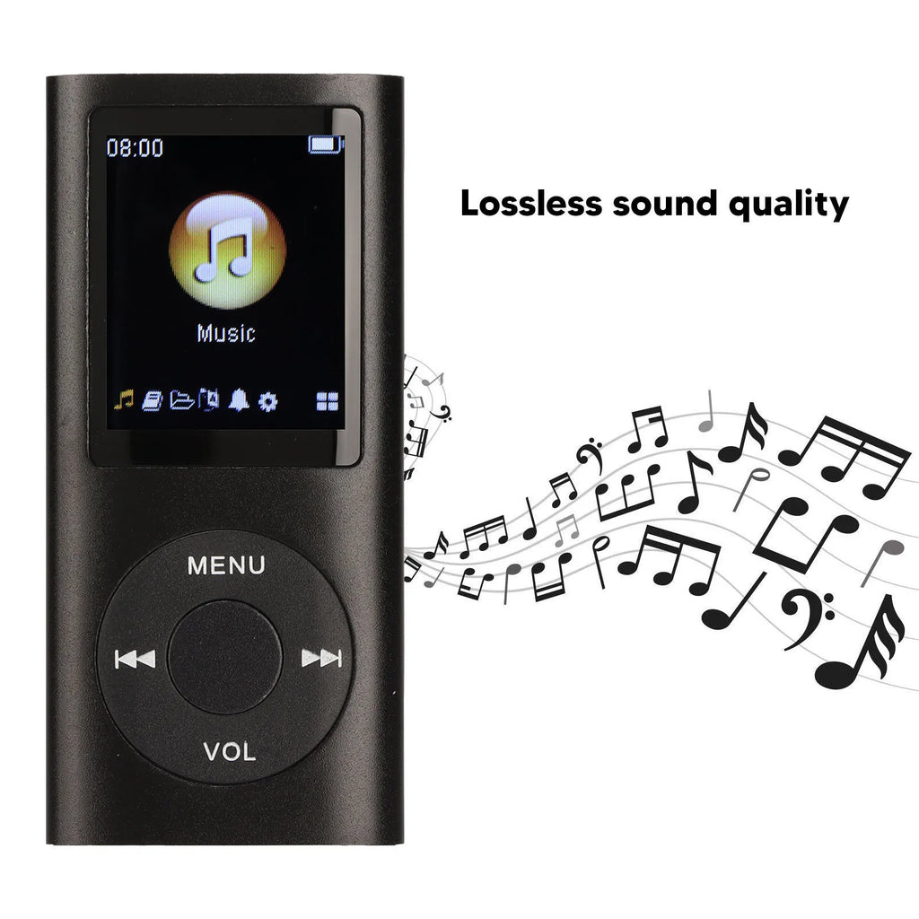 VBESTLIFE Lecteur MP3 Aluminium Bluetooth Écran LCD 1,8" FLAC TF 64Go 8h – CLEVI Paris