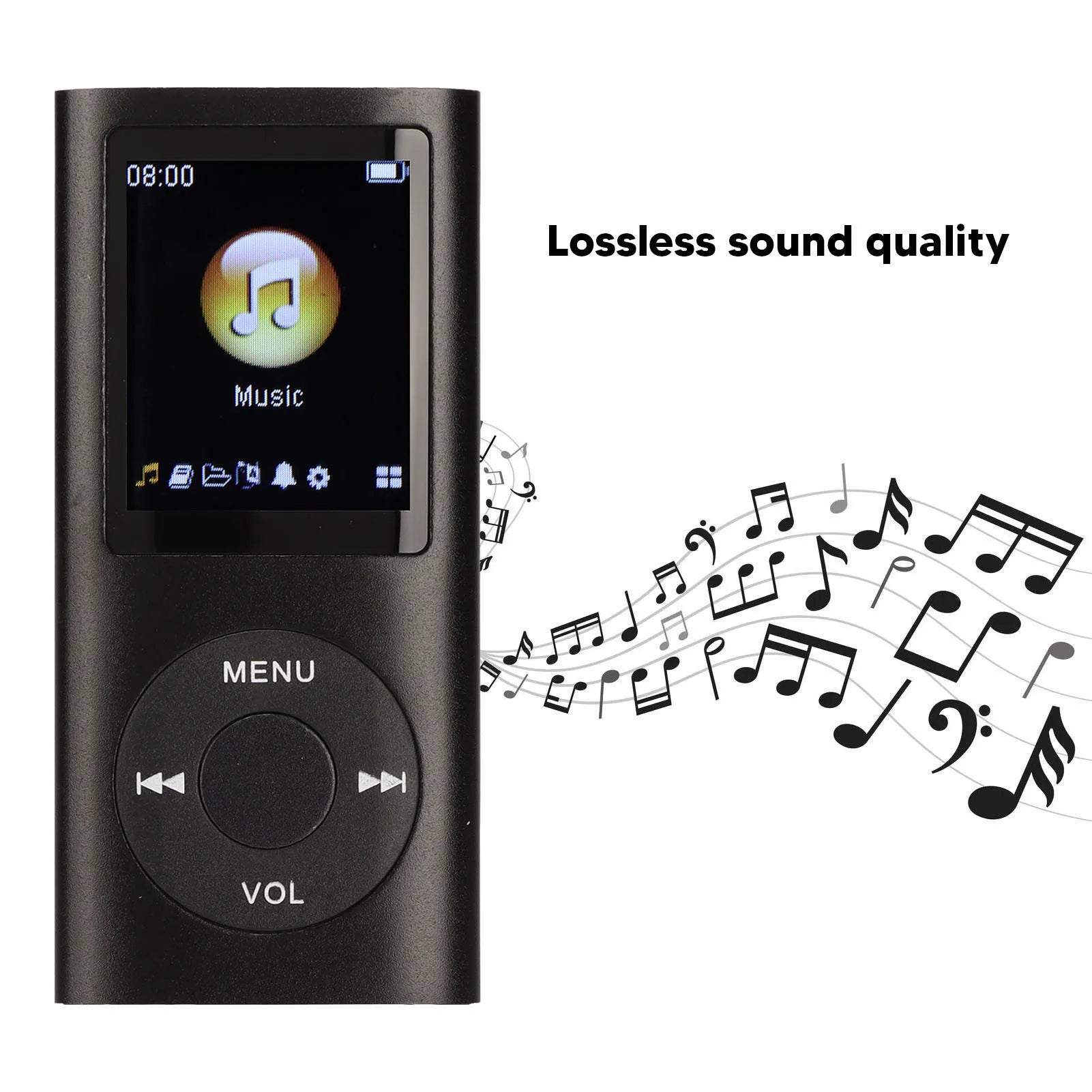 VBESTLIFE Lecteur MP3 Aluminium Bluetooth Écran LCD 1,8" FLAC TF 64Go 8h – CLEVI Paris
