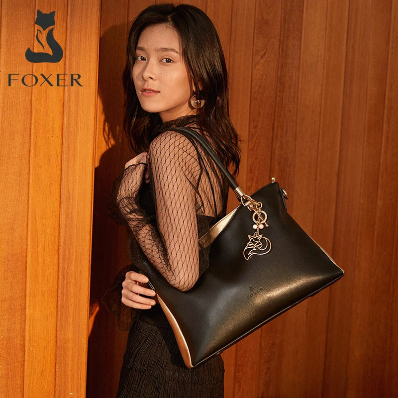 Sac Cabas Cuir Fendu Grande Capacité Femme Bureau – CLEVI Paris