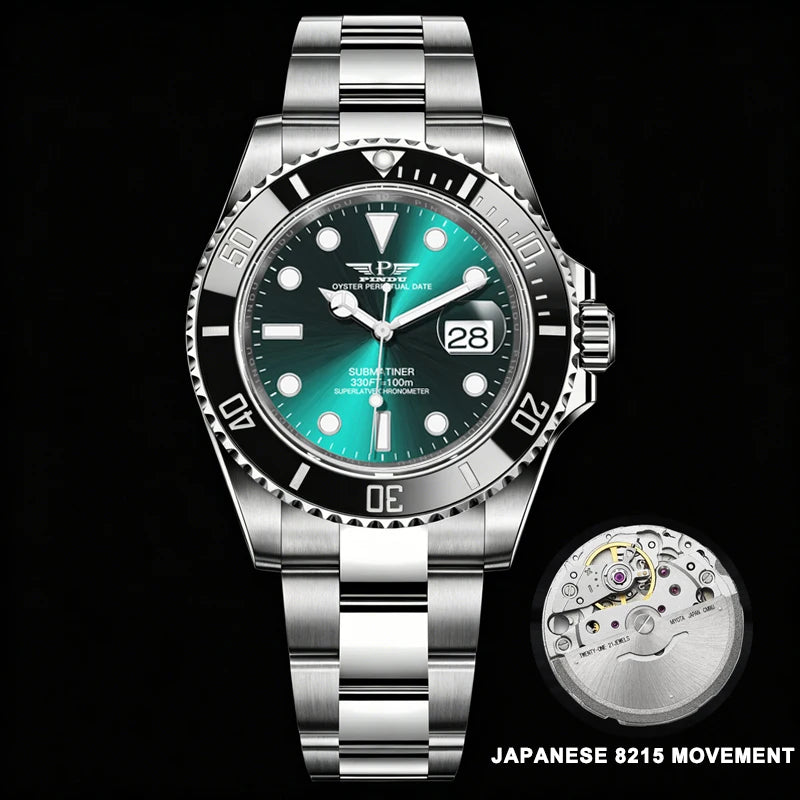 Montre PINDU PD6591 Mécanique Automatique Miyota Acier 40 mm Étanche 10 Bar – CLEVI Paris