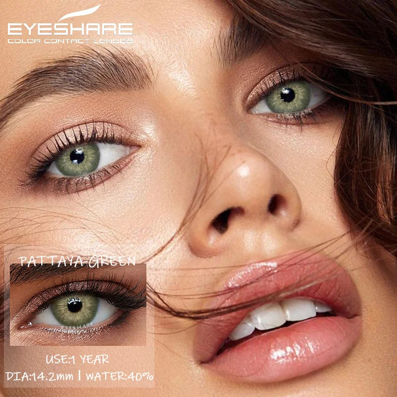 Lentilles de Contact Colorées EYESHARE | Usage Annuel Sans Correction | 15 Coloris | Maquillage & Quotidien – CLEVI Paris