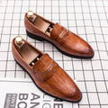 Mocassin Homme Cuir Verni Slip-On Respirant Semelle Massage | Casual Chic EU 38-48