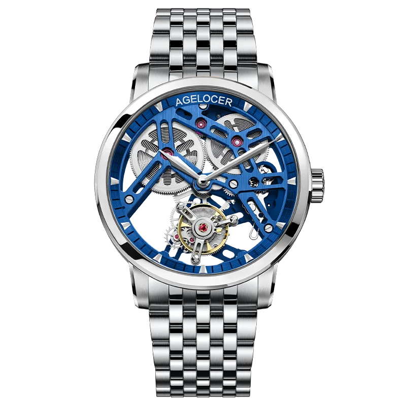 Montre Homme Flying Tourbillon Squelette Architectural 80h Agelocer Cal.A9001 Prix IAI – CLEVI Paris