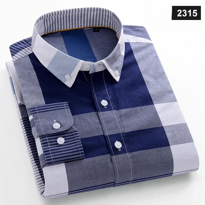 Chemise Oxford Homme Casual Manches Longues – CLEVI Paris