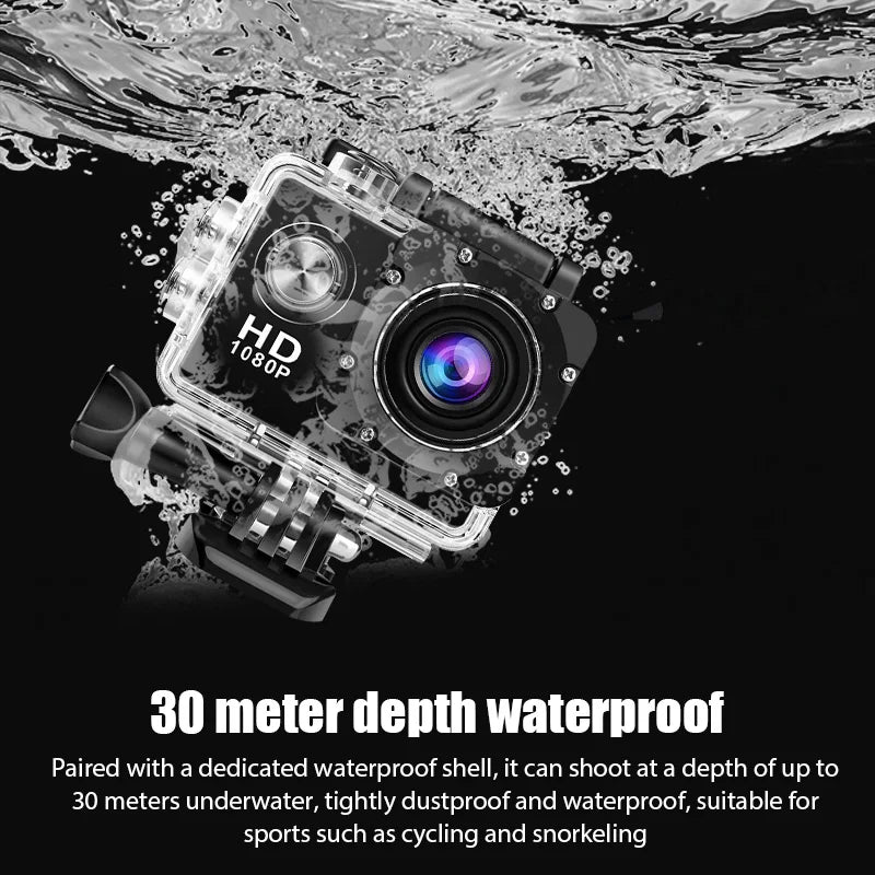 Action Cam 4K Ultra HD – Boîtier Étanche, Écran 2", Capteur Sony, Sports & Casque – CLEVI Paris