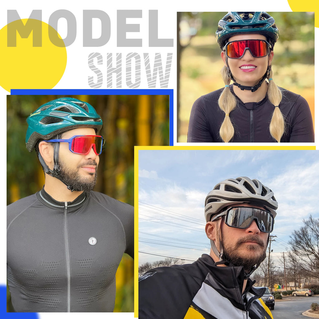 Lunettes de Cyclisme Sport Unisexe TR-90 UV400 CE 21 Coloris – CLEVI Paris