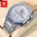 OLEVS 3626 Montre Homme Quartz Acier Chronographe Lumineuse – CLEVI Paris