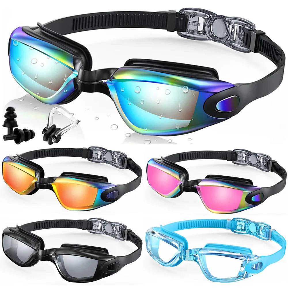 Lunettes de Natation Anti-Buée UV100% Silicone Adulte — CLEVI Paris