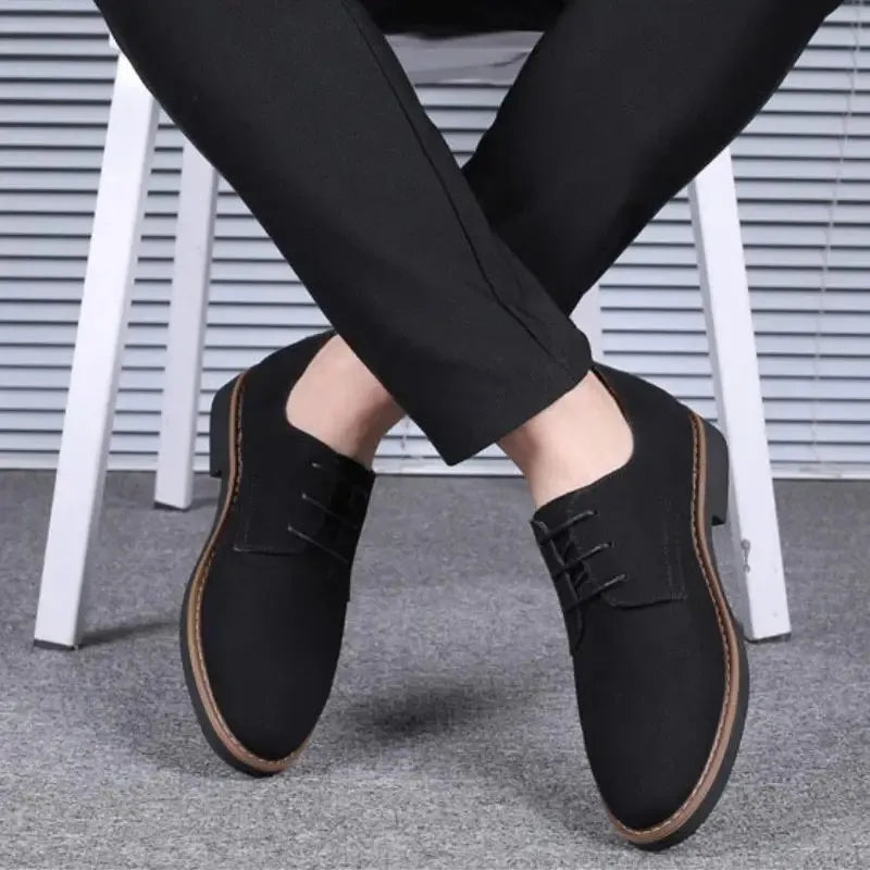 Chaussures Oxford Homme Daim | Lacets Casual Sport Respirantes