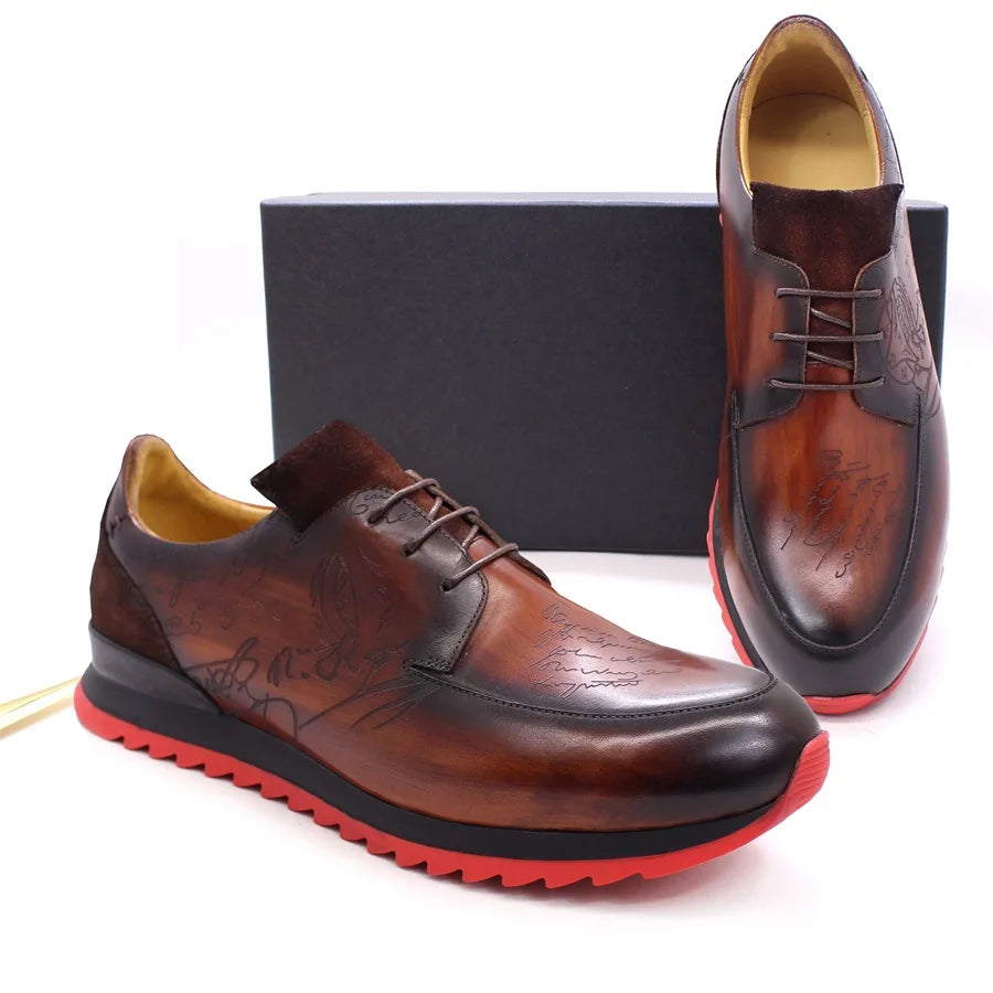 Chaussures homme en cuir à lacets W358-X24 – CLEVI Paris