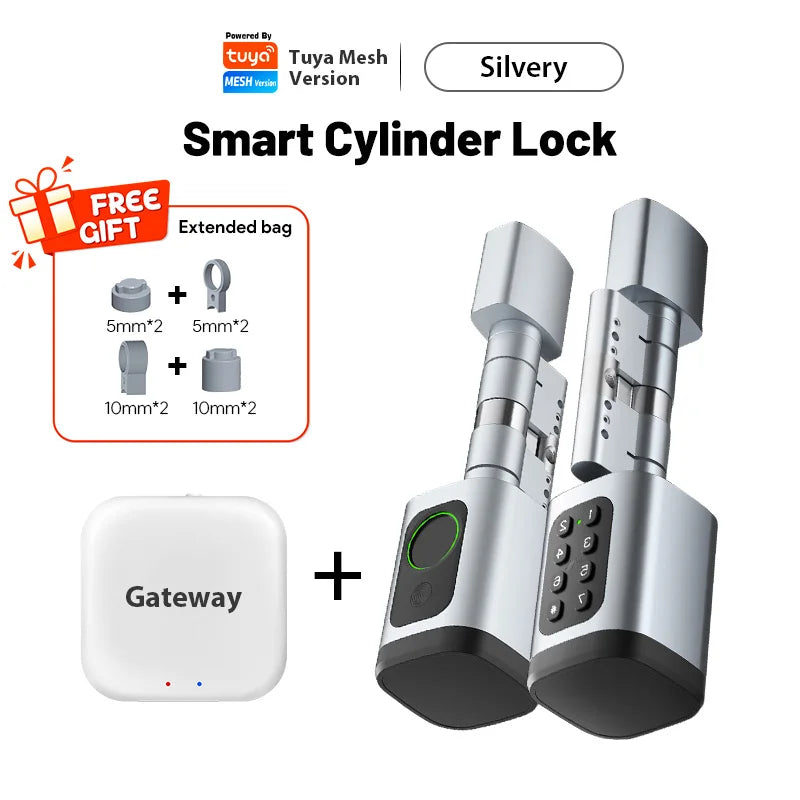 Cylindre Connecté Catchface V1 Pro+ Empreinte Digitale Tuya Ajustable – CLEVI Paris