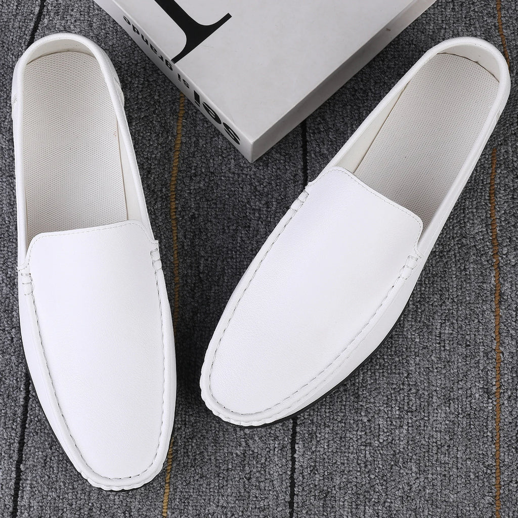 Mocassins homme en cuir fendu à enfiler – CLEVI Paris