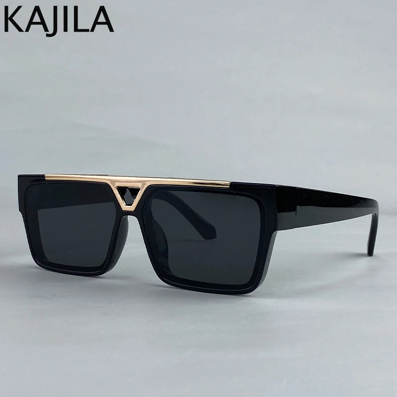 Lunettes de Soleil Oversize Carrées Steampunk Homme – Polarisées ou Dégradées UV400 Catégorie 3 Style Vintage Punk – CLEVI Paris