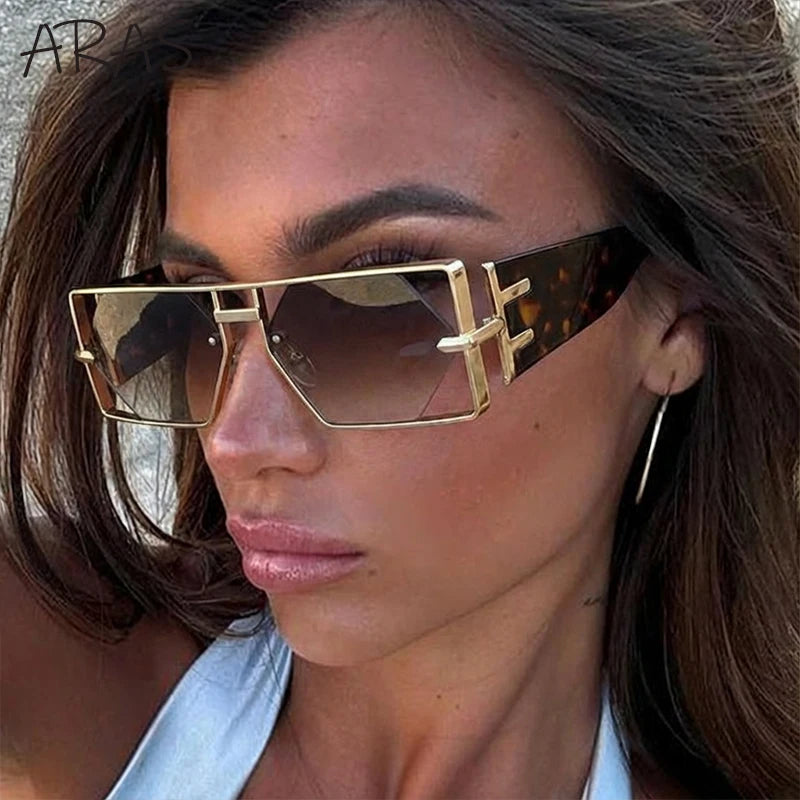 Lunettes de Soleil Steampunk Hexagonales Monture Alliage Creusée Dégradé UV400 Unisexe – CLEVI Paris