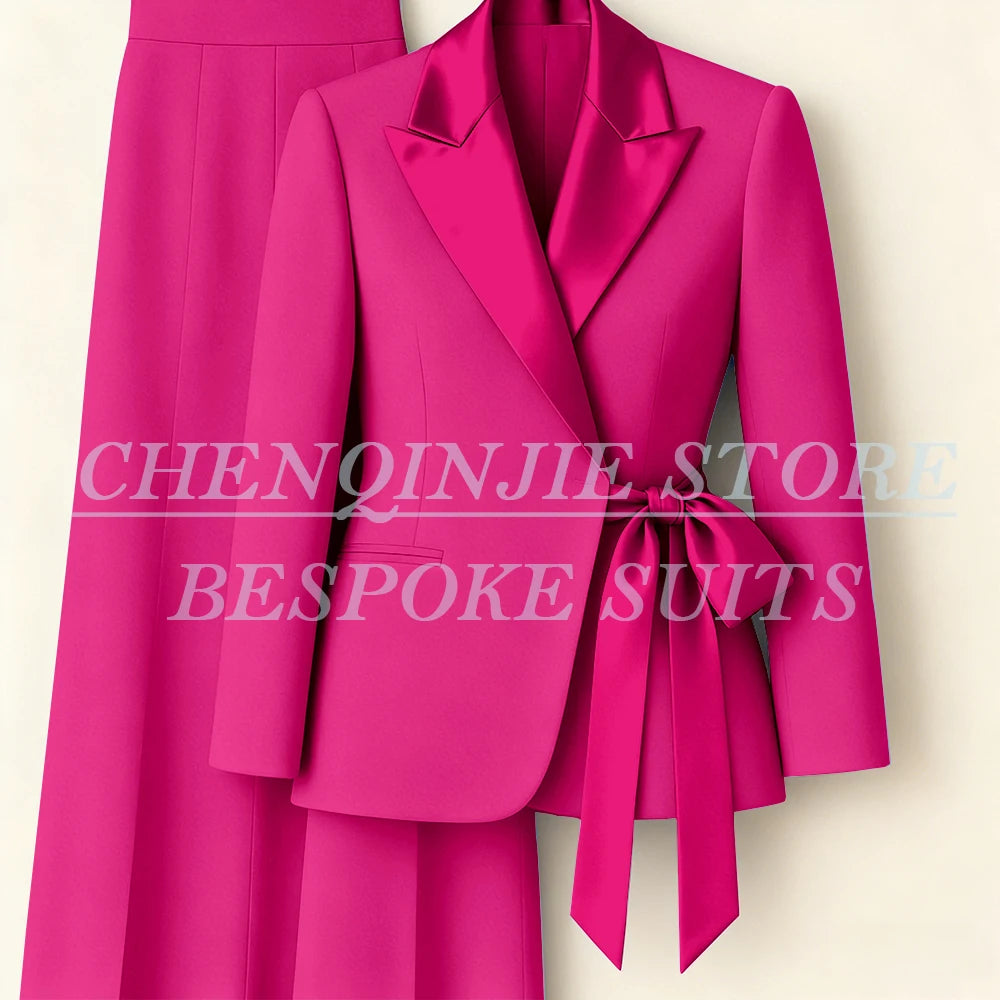 Tailleur femme blazer et pantalon large – CLEVI Paris