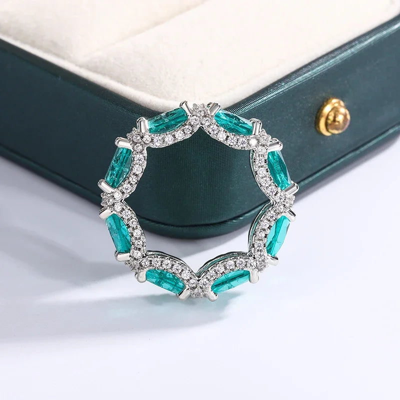 Bague Aigue-Marine Topaze Argent 925 – CLEVI Paris