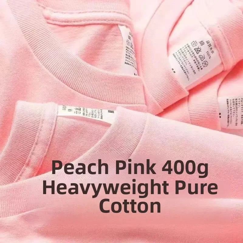 T-Shirt Unisexe Coton Lourd 400g Col Rond Manches Courtes Coupe Ample Été – CLEVI Paris