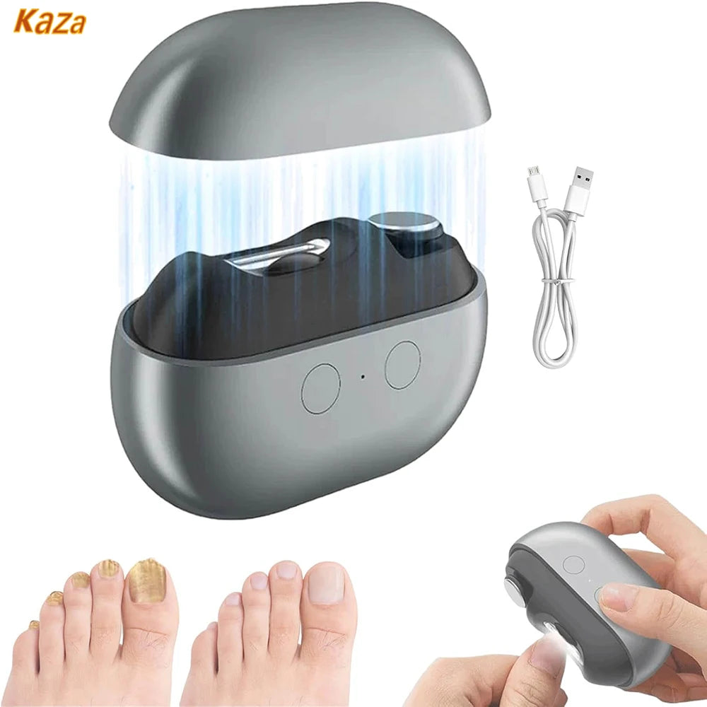 Coupe-Ongles Électrique Automatique Rechargeable — LED, Collecteur & Lime — CLEVI Paris