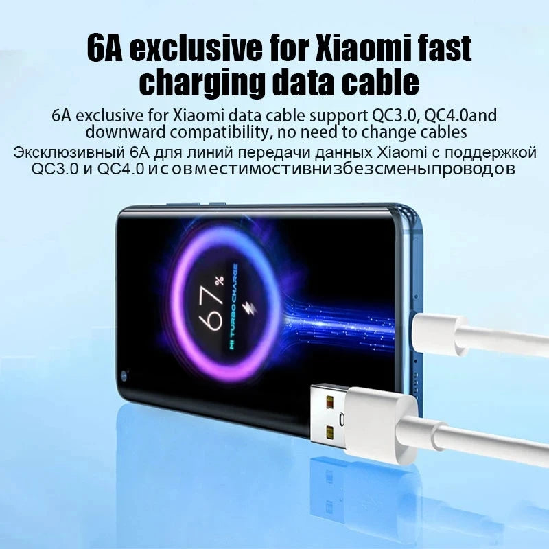 Chargeur Rapide 67W USB-C 6A Xiaomi Redmi POCO – CLEVI Paris
