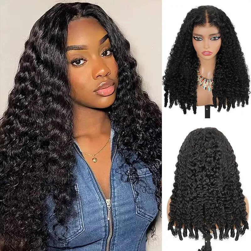 Perruque bouclée longue, cheveux humains – CLEVI Paris