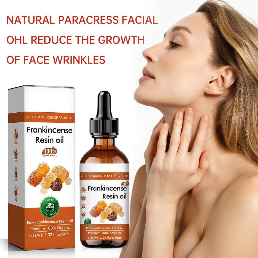 Huile Visage Encens Oliban Bio 100% Pure – Anti-Âge, Hydratation Profonde & Lissage de la Peau