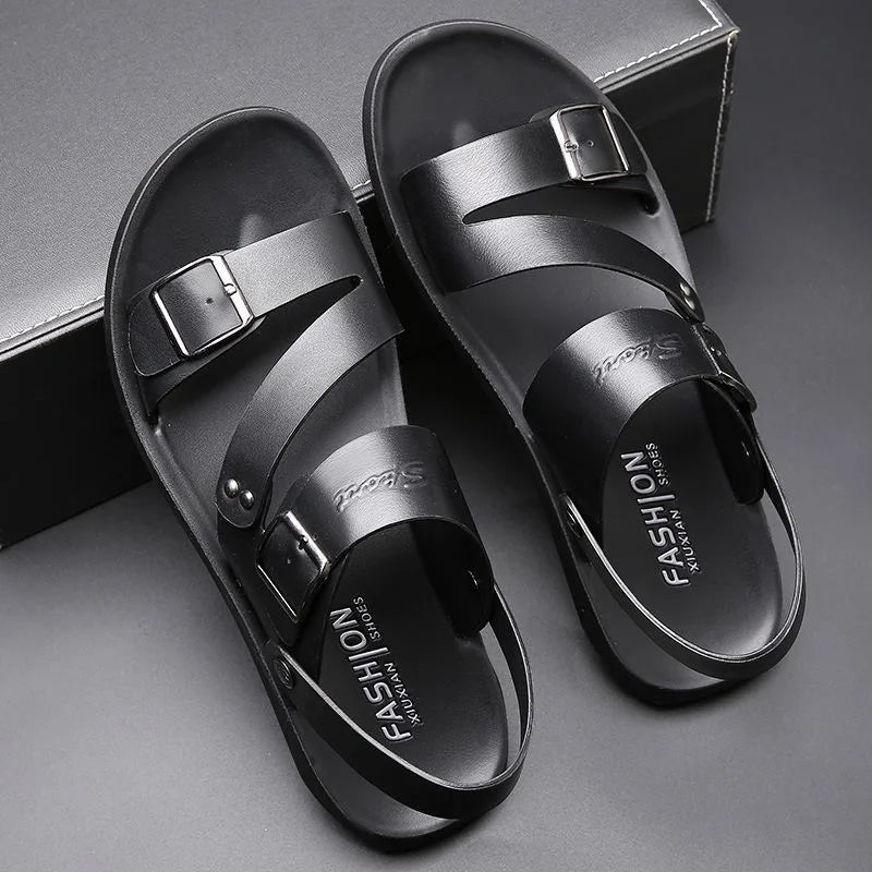 Sandales Homme Été Double Port Antidérapant Semelle Souple | Plage & Casual EU 39-48