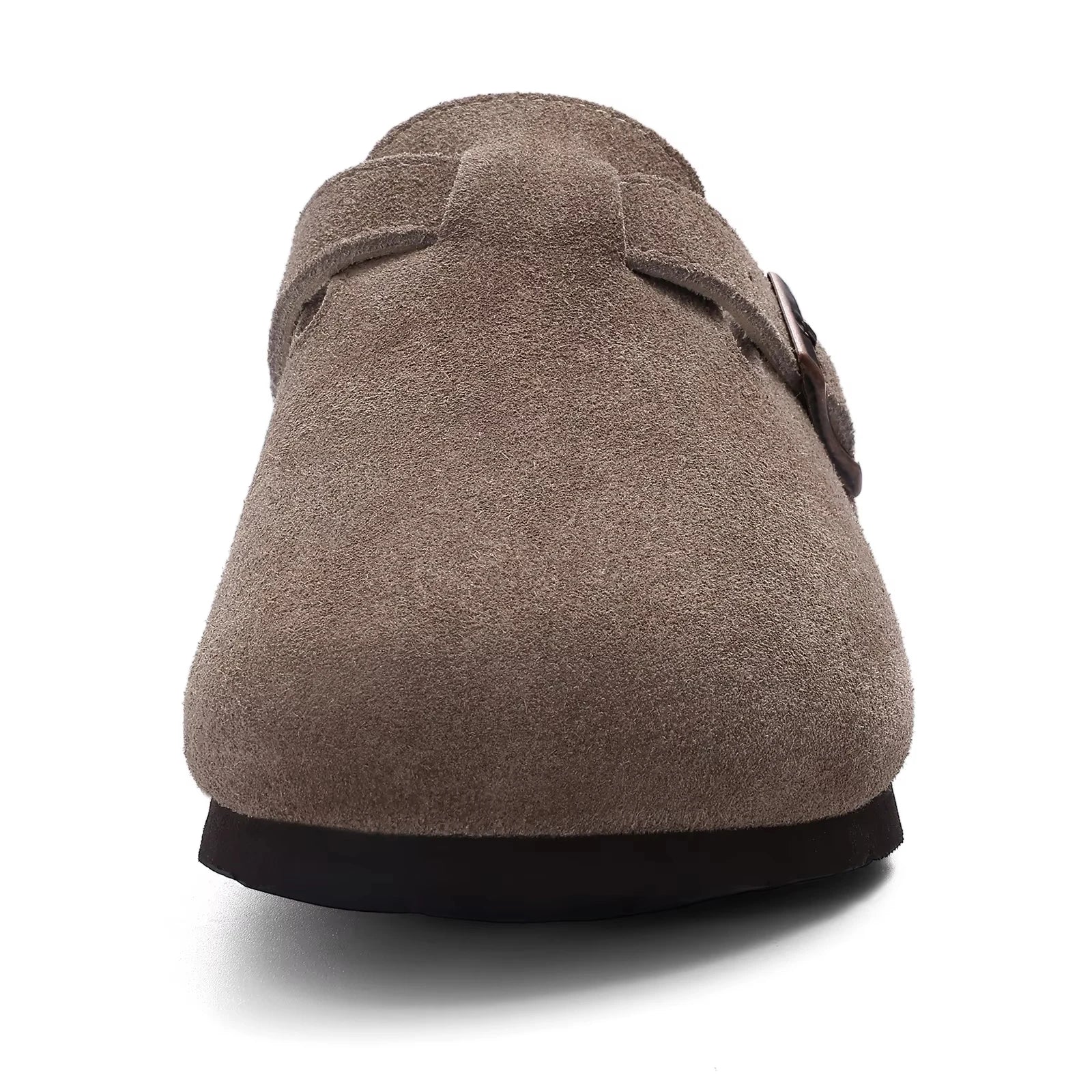 Mules Suède Boucle Métal Semelle Liège Soutien de Voûte | Mixte EU 36-46