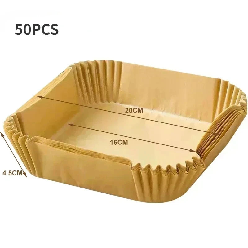 Feuilles Papier Cuisson Air Fryer Lot de 50 — CLEVI Paris