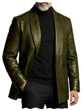 Blazer Homme Effet Croco Double Boutonnage – CLEVI Paris