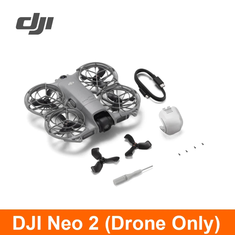 DJI Neo 2 – Drone 4K/60fps Gimbal 2 Axes Évitement Omnidirectionnel 151g 49Go Stockage Expédié Europe – CLEVI Paris