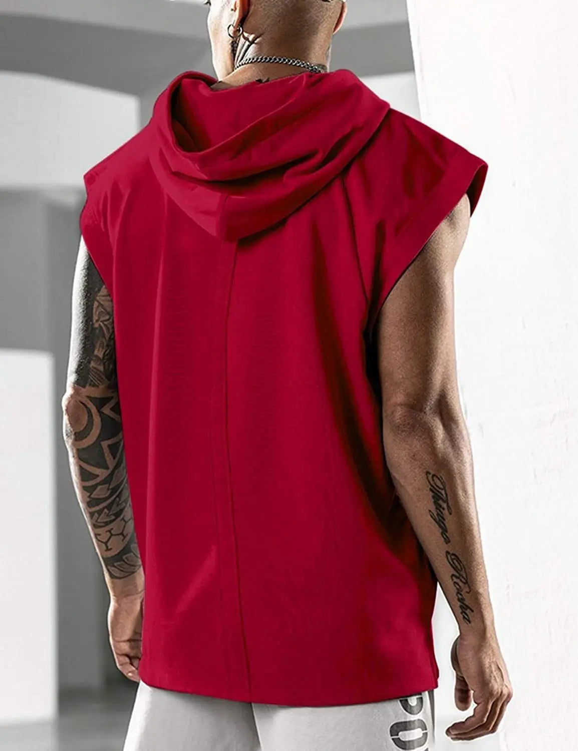 Débardeur Homme à Capuche – Style Hip Hop Streetwear Sans Manches