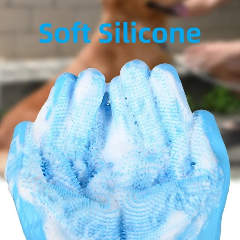 Gant de toilettage en silicone pour chien et chat – CLEVI Paris