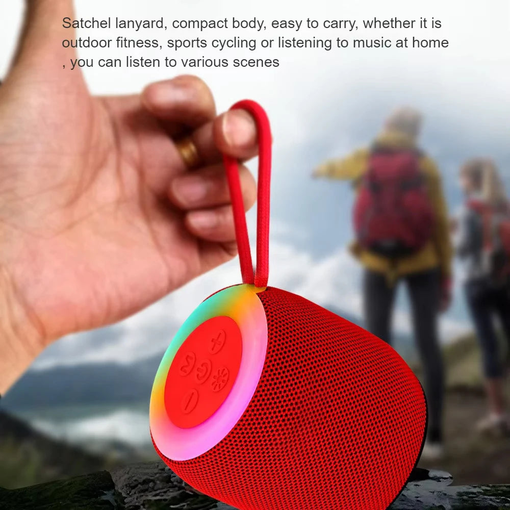 Enceinte Bluetooth Portable Mini LED Colorées | 5W, Batterie 800 mAh, Camping & Maison, 4 Coloris – CLEVI Paris