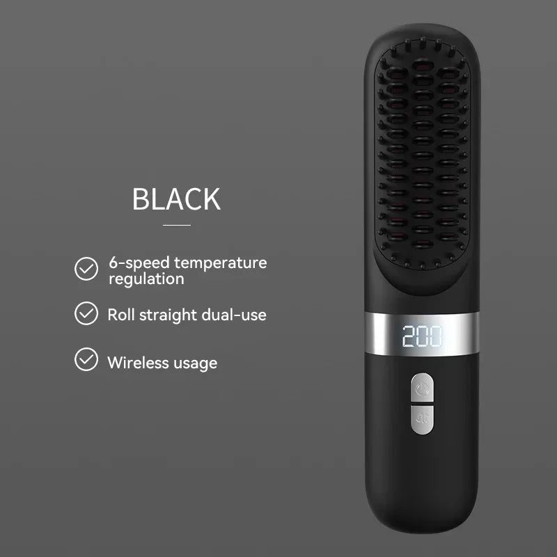 Peigne Chauffant Électrique Multifonction Sans Fil – CLEVI Paris