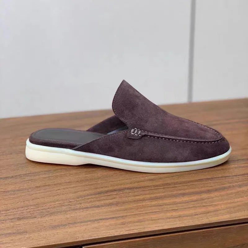 Mules Unisexe Cuir Véritable Peau de Mouton Plates Été EU 35-47 Multicolore – CLEVI Paris