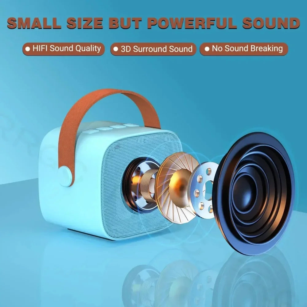 Machine Karaoké Portable Bluetooth Enceinte & 1-2 Micros Sans Fil – CLEVI Paris