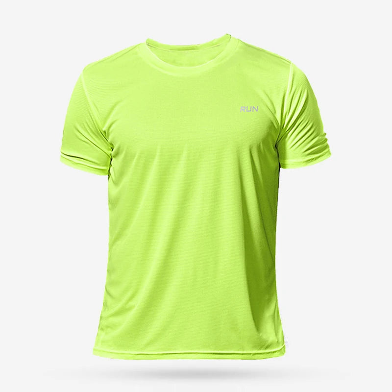 T-Shirt Sport Homme Séchage Rapide – Fitness Running Gym Manches Courtes