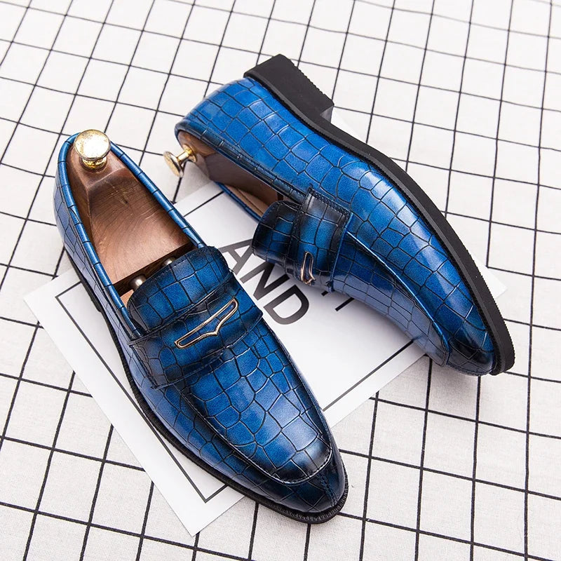 Mocassin Homme Cuir Verni Slip-On Respirant Semelle Massage | Casual Chic EU 38-48