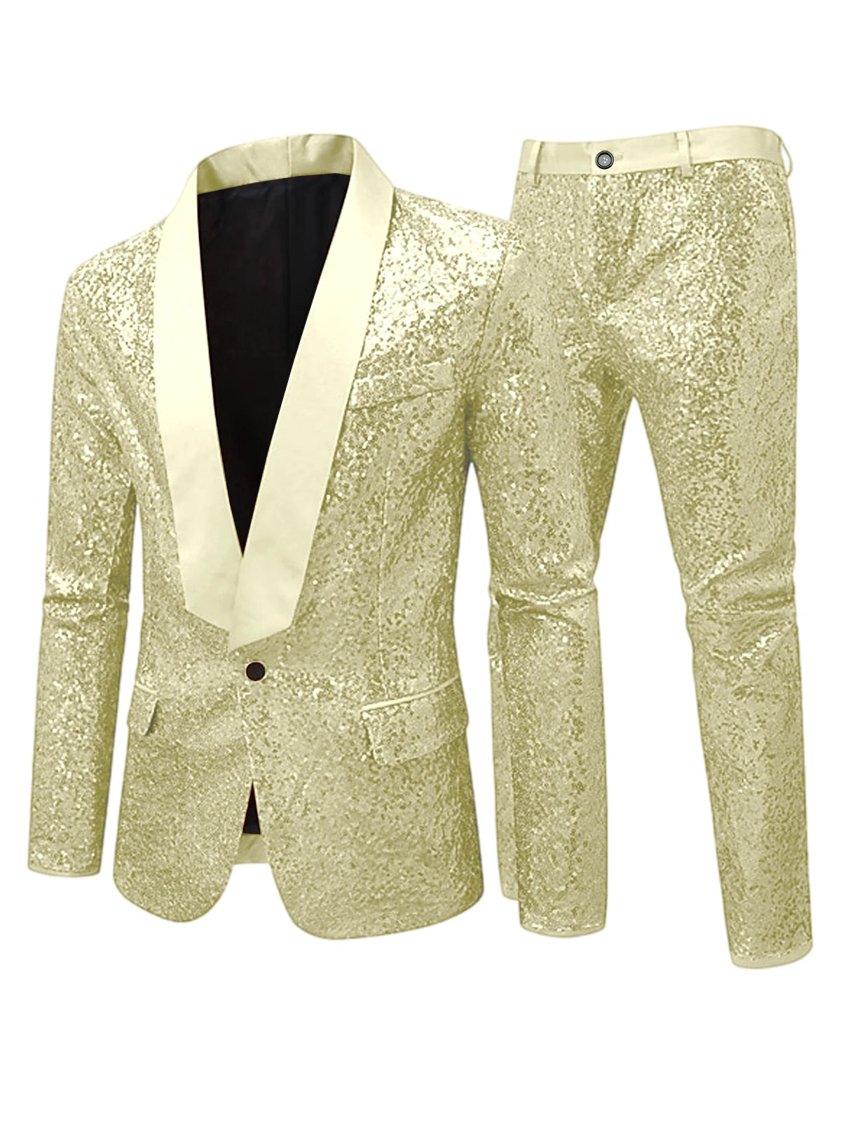 Costume Smoking Sequins Homme 2 Pièces – CLEVI Paris