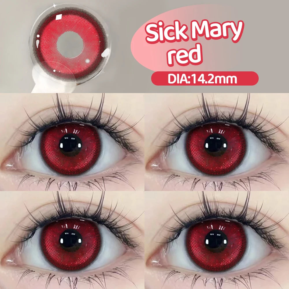 Lentilles de Contact Colorées Halloween | Série Cyber & Pupilles Agrandies – Myopie